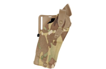 Image of Safariland Model 6360RDS ALS/SLS Mid-Ride Level-III Duty Holster, Glock 34/35, SureFire X300U, Left, Cordura, Multi Cam, 6360RDS-6832-702