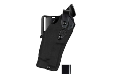Image of Safariland Model 6360RDS ALS/SLS Mid-Ride Level-III Duty Holster, Smith &amp; Wesson M&amp;P 9/40, SureFire X300U, Left, STX Hi Gloss, Black, 6360RDS-2192-492
