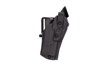 Image of Safariland Model 6360RDS ALS/SLS Mid-Ride Level-III Duty Holster w/ Left Hand, FN 509T, SureFire X300U, Left, STX Plain, Black, 1329106