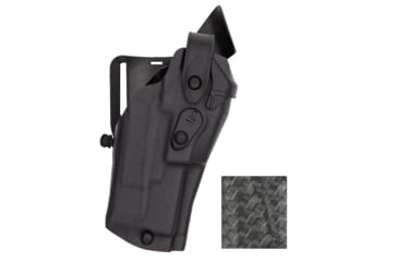 Image of Safariland Model 6360RDS ALS/SLS Mid-Ride Level-III Duty Holster, SIG Sauer P320 X-Carry, Streamlight TLR-7, Left, STX Basket Weave, Black, 6360RDS-75227-482