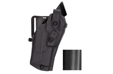 Image of Safariland Model 6360RDS ALS/SLS Mid-Ride Level-III Duty Holster, SIG Sauer P320 X-Carry, Streamlight TLR-7, Left, STX Plain, Black, 6360RDS-75227-412