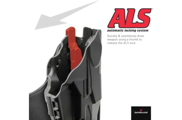 Image of Safariland Model 6378 Als Concealment Paddle Holster W/ Belt Loop For Smith &amp; Wesson M&amp;p 2.0 9, Stx Tactical - 1206434