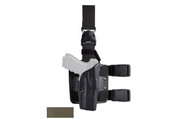 Image of Safariland Model 6385 ALS/OMV Drop-Leg Holster, Glock 19/23/32, Right Hand, STX Foliage Green, 6385-283-541