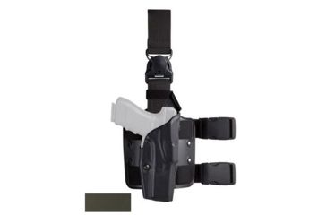 Image of Safariland Model 6385 ALS/OMV Drop-Leg Holster, Glock 20/21, Right Hand, STX OD Green, 6385-383-561