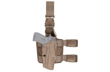 Image of Safariland Model 6385 ALS/OMV Drop-Leg Holster, Glock 19/23/32, Right Hand, STX Flat Dark Earth, 6385-283-551