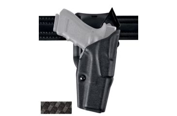 Image of Safariland Model 6395 ALS Low-Ride Level-I Duty Holster, Glock 17/22/31, Right Hand, STX Basket Weave Black, 6395-83-481