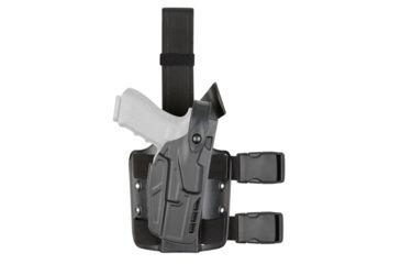 Image of Safariland Model 7004 7TS SLS Drop-Leg Holster, Glock 19/23/32, Left Hand, STX Plain Black, 7004-283-412