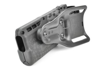 Image of Safariland Model 7280 7TS SLS Mid-Ride Level-II Duty Holster, Glock 20/21, Left Hand, STX Basket Weave Black, 7280-383-482