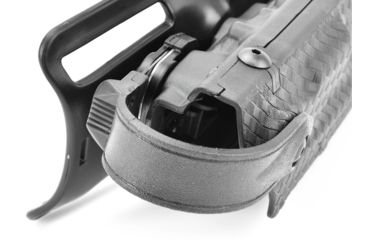 Image of Safariland Model 7280 7TS SLS Mid-Ride Level-II Duty Holster, Glock 20/21, Left Hand, STX Basket Weave Black, 7280-383-482
