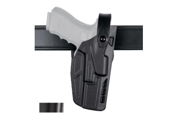 Image of Safariland Model 7280 7TS SLS Mid-Ride Level-II Duty Holster, Glock 20/21, Right Hand, STX Hi-Gloss Black, 7280-383-491