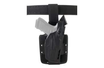 Image of Open Box, Dealer Demo, Safariland 7304 7TS ALS/SLS Level III Retention Tactical Holsters,Glock 17/Glock 22, Standard Double Strap Leg Shroud, Right Hand, Black, 7304-835-411