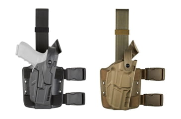 Image of Safariland Model 7305 7TS ALS/SLS Drop-Leg Glock Holster, Black, Flat Dark Earth