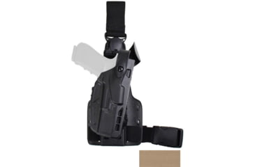 Image of Safariland Model 7305-sp10 7ts Als/sls Single Strap Tactical Holster With Quick Release, Fde Brown - 7305-835-552-SP10