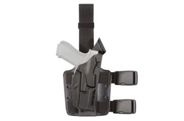 Image of Safariland Model 7354 7TS ALS Drop-Leg Holster, Glock 17/22/31, Right Hand, STX Plain Black, 7354-83-411