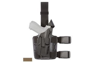 Image of Safariland Model 7354 7TS ALS Drop-Leg Holster, Glock 20/21 w/ITI M3 Light, Right Hand, STX Flat Dark Earth, 7354-3832-551