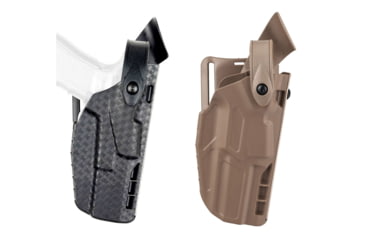 Image of Safariland Model 7360 7TS ALS Mid-Ride Level-III Duty Glock Holster, Black, Flat Dark Earth