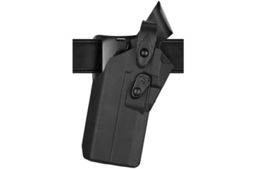 Image of Safariland 7360RDS 7TS ALS/SLS Mid-Ride Level III Retention Duty Holster, SIG Sauer P320 9/40, X300U/TRL-1HL, Left, Plain Black, 7360RDS-4502-412