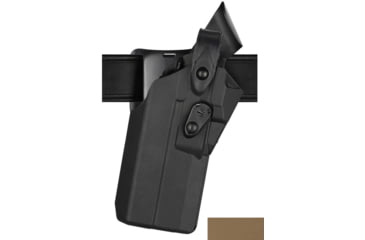 Image of Safariland Model 7360RDS-7TS ALS/SLS Mid-Ride Level III Duty Holster, Glock 17, X300U, Right, Plain FDE Brown, 7360RDS-8325-551