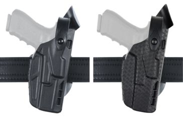 Image of Safariland Model 7362 7TS ALS Hi-Ride Level-III Duty Glock Holster, Plain, Basket Weave