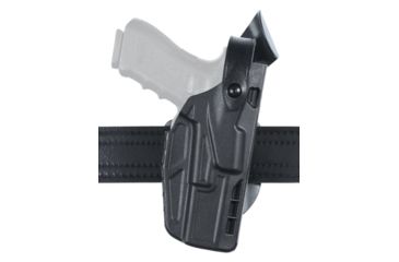 Image of Safariland Model 7362 7TS ALS Hi-Ride Level-III Duty Holster, Glock 17/22/31, Right Hand, STX Plain Black, 7362-83-411