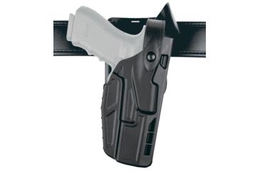 Image of Safariland Model 7365 7TS ALS Low-Ride Level-III Duty Holster, Glock 17/22/31, Left Hand, STX Plain Black, 7365-83-412