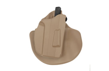 Image of Safariland 7378 7TS ALS Concealment Paddle/Belt Loop Glock Holster, Glock 43/43X/43X MOS, Right, Plain, FDE Brown, 1334255