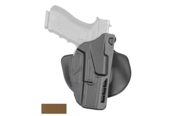 Image of Safariland Model 7378 7TS ALS Paddle/Belt Loop Holster, Glock 17/22/31, Right Hand, STX Coyote Brown, 7378-83-761