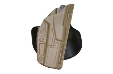 Image of Safariland 7378 7TS ALS Paddle &amp; Belt Loop Concealment Holster, Walther P99Q and PPQ, Flat Dark Earth, Left Hand, 7378-384-552