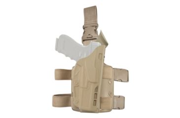 Image of Safariland Model 7385 7TS ALS/OMV Drop-Leg Holster, Glock 17/22/31, Right Hand, STX Flat Dark Earth, 7385-83-551