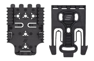 Image of Safariland Quick Locking System Kit, QLS 19 Locking Fork, QLS 22 Receiver Plate, Black, Quick2-kit1-2