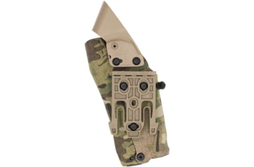 Image of Safariland 6354RDSO Walther PDP 4.5in OWB Belt Holster w/ QLS19 Fork, Right, Cordura, Duty, Multicam, 6354RDSO-5842-701-MS19
