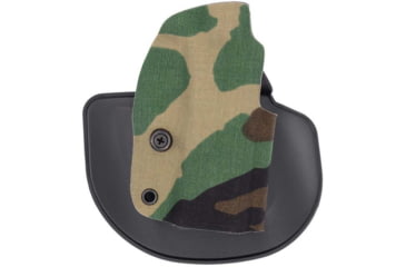 Image of Safariland Gravity Springfield Armory Echelon 4in OWB Paddle Holster, Right, Cordura, Concealment, Woodland Camo, GRAVITY-0-57-A-0-C1-C991