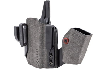 Image of Safariland Incog X Glock 43X/48 IWB Holster, Large Weapon Mounted Light Mag Caddy, Left, Suede, Concealment, Gray, INCOG-0-895-A-7S-CX1-62-MC