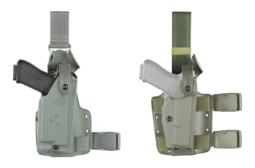 Image of Safariland SLS Tactical Holster - OD Green, Right 6004-219-561, Foliage Green, OD Green