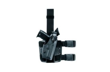 Image of Safariland SLS Tactical Holster, Right Hand, OD Green Sentry Installed 6004-51921-561-S