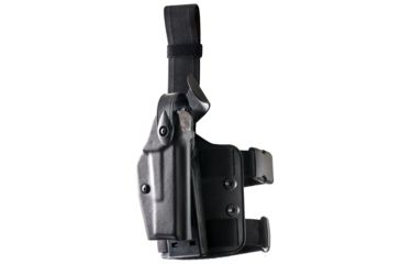 Image of Safariland 6004 SLS Tactical Holster w/Dbl Leg Straps, Springfield Armory XD 9mm, .40, .45 w/ITI M3/M6, TLR-1/TLR-2, SF X200/X300, Las-Tac2 4.0in., STX Tactical, Black, Right Hand, 6004-14821-121