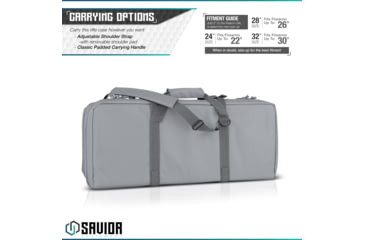Image of Savior Equipment American Classic Shorty Double Rifle Case, 28in, Gray, RB-2812DG-V1-GS