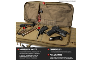 Image of Savior Equipment American Classic Double Rifle Case, 42in, Dark FDE, RB-4212DG-V1-TN