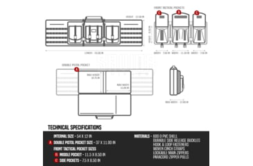 Image of Savior Equipment American Classic Double Rifle Case, 55in, OD Green, RB-5512DG-V1-OG