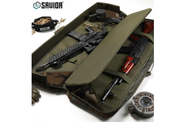 Image of Savior Equipment American Classic Double Rifle Case, M81 Woodland, 54in L x 12in H, RB-5512DG-V1-M81