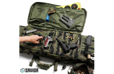 Image of Savior Equipment American Classic Double Rifle Case, Tiger Stripe, 41in L x 12in H, RB-4212DG-V1-TIGR