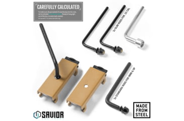 Image of Savior Equipment Adjustable Rod for Pistol/Suppressor, 2-Pack