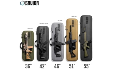 Image of Savior Equipment Specialist 36in Single Rifle Case, OD Green, 36 x 14.5 x 1, RB-SG36-WS-OG