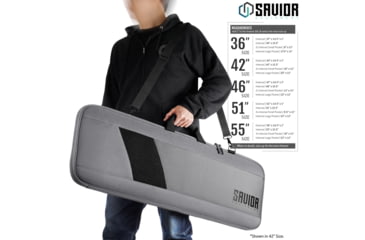 Image of Savior Equipment Specialist 42in Single Rifle Case, Gray, 42 x 14.5 x 1, RB-SG42-WS-GS