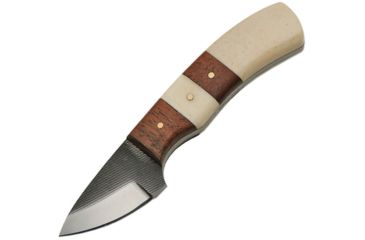 Image of Sawmill Filework Hunter Fixed Blade Knife, 2in, Standard Edge, Bone and Wood Handle SM0021