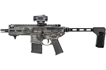 Image of SB Tactical FS1913 Pistol Stabilizing Brace - Sig MPX, MCX, Rattler &amp; Rock River LAR-PDS Compatible, Includes Folding Hinge, Aluminum Strut, Black, FS1913A-01-SB