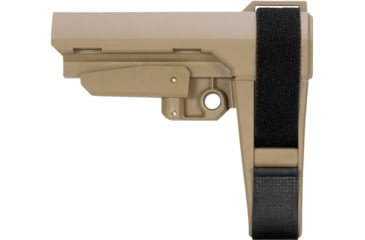 Image of SB Tactical SBA3 5 Position Adjustable Rifle Brace, FDE, SBA3X-02-SB