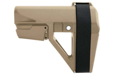 Image of SB Tactical SBA5 5 Position Adjustable Rifle Brace, FDE, SBA5X-02-SB