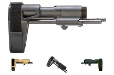 Image of SB Tactical SBPDW Pistol Stabilizing Brace for Mil-spec AR-15 Receivers, Black, Flat Dark Earth, Gray/Black, OD Green/Black