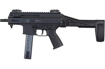 Image of SB Tactical SBT2 Side Folding Brace, Black, Fits BT APC, HK UMP, SBT2-01-SB